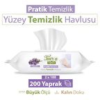 Turco Doğadan Pratik Yüzey Temizlik Havlusu Lavanta 2x100 (200 Yaprak)
