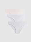 LCW DREAM Pembe Düz Bikini Külot 3'lü Paket