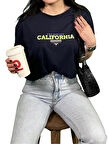 California Baskılı Unisex Oversize T-Shirt