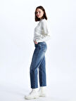 LCW Jeans İNDİGO Straight Fit Kadın Jean Pantolon