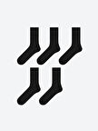 LCW ACCESSORIES Siyah Bambu Erkek Soket Çorap 5'li