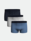 LC WAIKIKI Lacivert Standart Kalıp Pamuklu Esnek Erkek Boxer 3'lü