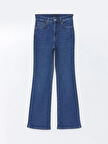 LCW Modest İNDİGO Mars Flare Kadın Jean Pantolon