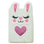 Gen-Of Kalpli Tavşanlar Peluş Hatıra Ve Not Defteri A5 Çizgili 80 Yaprak (PD101)