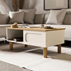 Mezza 2100 Monza (Membran) Bohem Orta Sehpa Sepet-Beyaz