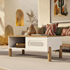 2140 Napoli (Membran) Bohem Orta Sehpa Sepet - Beyaz