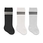 Bistyle 3'lü Dizaltı Bebek Çorabı 3013