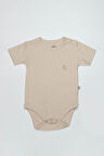 Bistyle Organik Natural Basic Style Yarım Kol Body BS17103 Bej