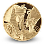 AgaKulche Amenhotep Nefertiti 1/10 Ons Altın Sikke Coin