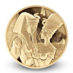 AgaKulche Amenhotep Nefertiti 1 Ons Altın Sikke Coin