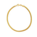 AgaKulche İtalyan Ezme Balık Sırtı 2,5 mm Altın Bileklik