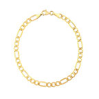 AgaKulche Figaro Düz Altın Bileklik