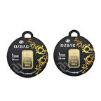 AgaKulche Özbağ 1 gr 995 24 Ayar Külçe Altın 2 Adet