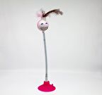 Tineke VANTUZLU YAYLI GÜLEN YÜZ  KEDİ OYUNCAĞI PEMBE 1 ADET