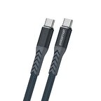 Polosmart PBS405 Type-C to Type-C Şarj ve Data Kablosu Siyah