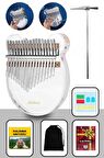 Midex KLX-6000 Şeffaf Cam Kalimba Paslanmaz Çelik 17 Tuşlu Çekiç Çanta Metod Full Set