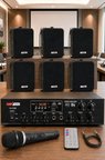 Lastvoice Black Soft Paket-4 Hoparlör Anfi Mikrofon Mağaza Ses Sistemi