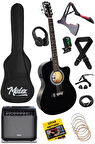 Midex RG-560BK-AMP Siyah Amfili Elektro Akustik Gitar Full Set