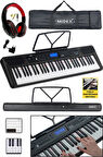 Midex PS-5200BK-H Pro Org 61 LED Işıklı Tuş Hassasiyetli Bluetooth Midi Kulaklık