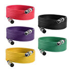 Midex MXL-10M-5x Kaliteli XLR TO XLR 10 mt. Mikrofon Kablosu (5 Adet 5 Renk)