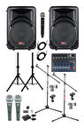  Lastvoice Ample Covering-Paket-2 Aktif hoparlör ve Mixer Full Ses Sistemi Seti