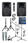 Lastvoice Ample Surface-Paket-2 Aktif hoparlör ve Mixer Full Ses Sistemi Seti