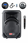 Lastvoice Ample-10AP Taşınabilir Seyyar Portatif Mikrofonlu Elektrikli Ses Sistemi Hoparlör (600 Watt) 