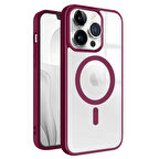 iPhone 13 Pro Magsafe Özellikli Renkli Clear Case Kapak