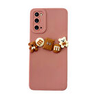 Samsung Galaxy S20 Kılıf 3D M Bear Kamera Korumalı Silikon Kapak