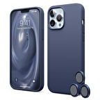 iPhone 15 Pro Kılıf Kamera Lensli Lansman Silikon Kapak