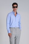 Danıel Erkek Basic Gömlek Slim Fit Mavi