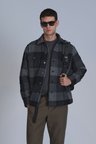 Broken Erkek Basic Gömlek Slim Fit Siyah