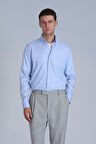 Jakob Erkek Basic Gömlek Slim Fit Mavi