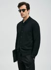 Lufian Polo Yaka Slim Fit Siyah Erkek Kazak KENNY