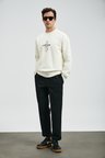 Sımba Erkek Sweatshirt Kırık Beyaz