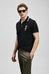 LUFIAN Erkek Brady Smart Polo T-Shirt 111040245 Siyah