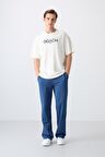 Tommy Life Erkek Ekru Oversize T-Shirt 88329   