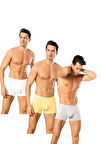  Looksense Erkek Dude 3Lü İnce Bel Lastikli Likralı Boxer 12003 