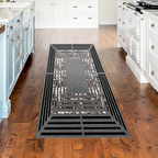 Dekoreko Kaymaz Taban Djt Mutfak Halısı Star Pamuk Modern M5132