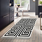 Dekoreko Kaymaz Taban Djt Mutfak Halısı Star Pamuk Saçaklı Modern 658M