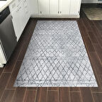 Dekoreko Kaymaz Taban Djt Mutfak Halısı Yıldız Deri İskandinav F5079