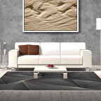 Dekoreko Kaymaz Taban Djt Salon Halısı Trend Modern F5005