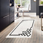 Dekoreko Kaymaz Taban Djt Mutfak Halısı Yıldız Deri Modern 1919