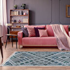 Dekoreko Kaymaz Taban Djt Salon Halısı Star Pamuk Saçaklı Modern 2029