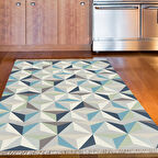 Dekoreko Kaymaz Taban Djt Mutfak Halısı Yıldız Deri Saçaklı Modern 1944