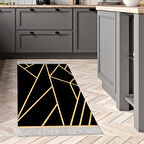 Dekoreko Kaymaz Taban Djt Mutfak Halısı Trend Saçaklı Modern 686M