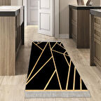 Dekoreko Kaymaz Taban Djt Mutfak Halısı Star Pamuk Saçaklı Modern 686M