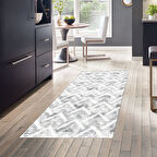 Dekoreko Kaymaz Taban Djt Mutfak Halısı Yıldız Deri İskandinav F5124