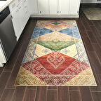 Dekoreko Kaymaz Taban Djt Mutfak Halısı Star Pamuk İskandinav S5047