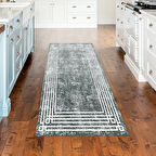 Dekoreko Kaymaz Taban Djt Mutfak Halısı Star Pamuk Modern M5142